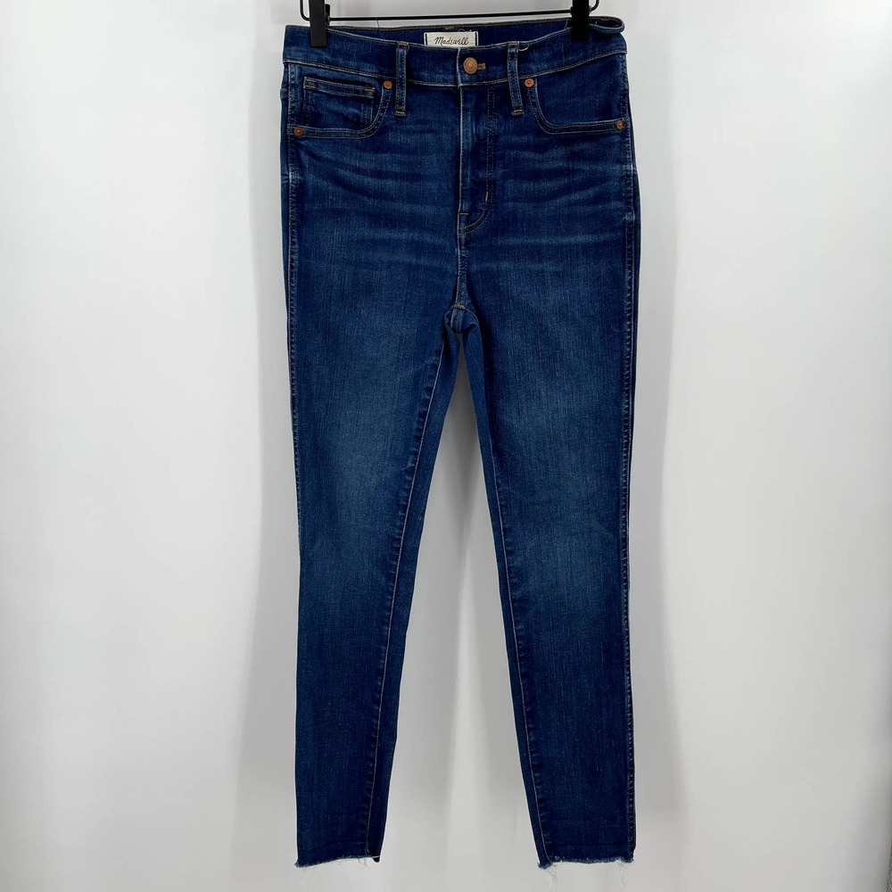 Madewell 10 Inch High Rise Skinny Jeans in Danny Wash: TENCEL Denim Edition 28
